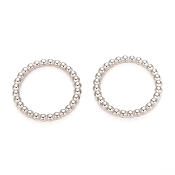 304 Stainless Steel Linking Rings, Pendants Accessories, Ring Shape, Stainless Steel Color, 23x2.5mm, Inner Diameter: 18mm