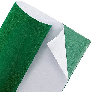 Polyester Felt Sticker, Self Adhesive Fabric, Rectangle, Green, 120x40x0.2cm