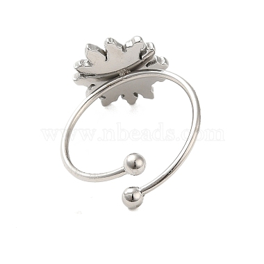 304 Stainless Steel Open Cuff Ring(RJEW-M167-09A-P)-3