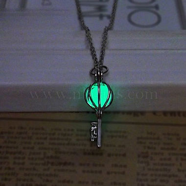 Green Key Alloy Necklaces