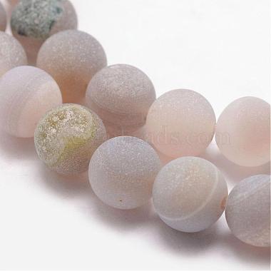 Chapelets de perle en agate géode druzy naturelle(G-K166-09-10mm-08)-3