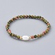Natural Unakite Beads Stretch Bracelets(BJEW-JB04676-03)-1