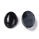 Oval natürliche schwarze Achat Cabochon(G-K020-18x13mm-01)-4