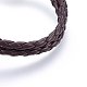 Bracelets multi-rangs avec cordon en cuir tressé(BJEW-F347-05A)-4