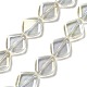 Chapelets de perles en verre galvanoplastique(EGLA-L032-FR04)-1