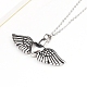 Wing with Heart Locket Pet Memorial Necklace(BOTT-PW0001-107B)-3