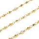 3.28 Feet Brass Handmade Beaded Chains(X-CHC-I033-07G)-2