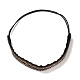 Retro Glass Rhinestone & Plastic Beaded Elastic Rubber Hair Headband for Women Girls(OHAR-B005-01B)-2