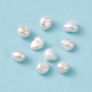 Baroque Natural Keshi Pearl Beads, Egg, Seashell Color, 7~7.5x6~6.5x4.5~5.5mm, Hole: 0.6mm(PEAR-N020-P36)