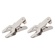 Carbon Steel Clips, Stainless Steel Color, 65x27.5x31.5mm(AJEW-WH0018-83P-02)