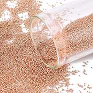 Stainless Steel Micro Beads, Tiny Caviar Nail Beads, Nail Art Decoration Accessories, Round, Rose Gold, 0.6mm(MRMJ-Q125-0.6mm-RG)