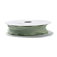 Polyester Ruffled Ribbon, Pleated Ribbon, for Gift Wrapping, Bow Tie Making, Dark Sea Green, 1 inch(25mm), about 9.84 Yards(9m)/Roll(PAAG-PW0001-006D)
