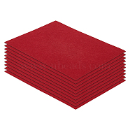 Chemical Fiber Felt Cloth, for DIY Crafts Sewing Accessories, Dark Red, 28x21.5x0.1cm(DIY-WH0366-03C)