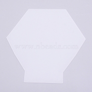 Acrylic Light Board, Hexagon, Clear, 15x15x0.2cm(X-DIY-WH0195-09)