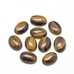 Natural Tiger Eye Cabochons, Oval, 25x18x6~7mm(X-G-R415-18x25-35)