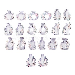 20Pcs 10 Styles Waterproof Self Adhesive PET Stickers, for Suitcase, Skateboard, Refrigerator, Helmet, Mobile Phone Shell, Lilac, Bottle Pattern, 75~107x65~96x0.1mm, about 2pcs/style(DIY-F117-06)