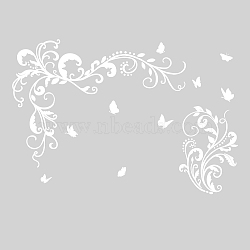 PVC Wall Stickers, for Home Living Room Bedroom Wall Decoration, Flower Pattern, 350x520mm(DIY-WH0377-187)