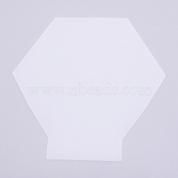 Acrylic Light Board, Hexagon, Clear, 15x15x0.2cm(X-DIY-WH0195-09)
