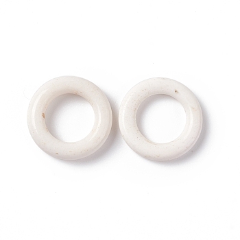 Natural White Agate Beads, Disc/Donut, 12x2mm, Hole: 7mm