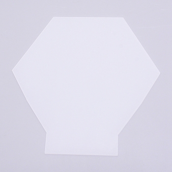 Acrylic Light Board, Hexagon, Clear, 15x15x0.2cm