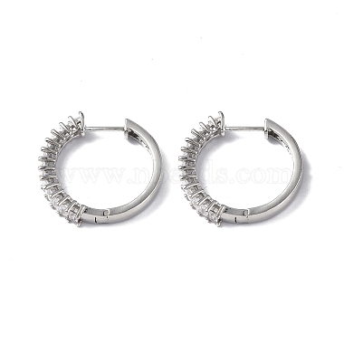 Clear Ring Cubic Zirconia Earrings