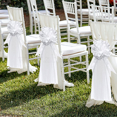 Polyester Pull Bows with Gauze Fabric(AJEW-WH0485-10)-6