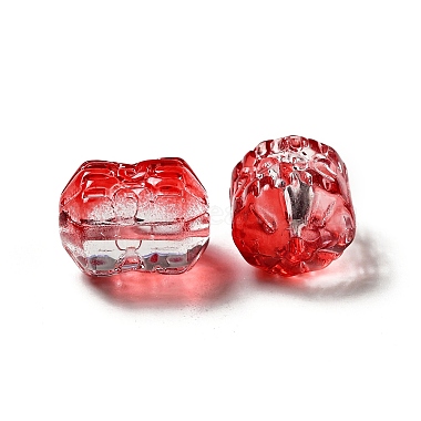 Pulvériser perles de verre transparentes peintes(GLAA-F119-05)-4