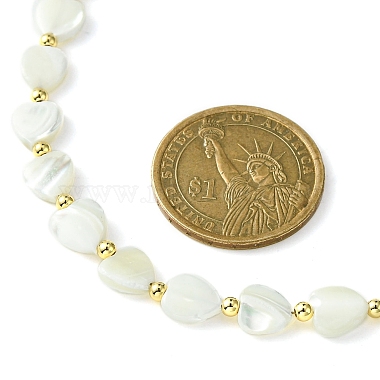 Ожерелья из бисера из натуральных ракушек и сплавов для женщин(NJEW-TA00129)-4