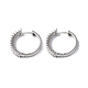 Cubic Zirconia Hoop Earrings(EJEW-P214-22P-02)-1