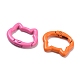 Spray Painted Alloy Spring Gate Rings(FIND-A062-02)-2