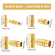 32Sets 4 Style Brass Locking Tube Magnetic Clasps(KK-SC0002-88G)-2