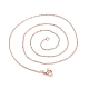 Brass Chain Necklaces(MAK-L009-03RG)-2
