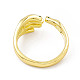 Cubic Zirconia Hand Plam Open Cuff Ring(RJEW-P079-06G-03)-3