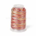 3-Ply Segment Dyed Nylon Braided Cords, Beading Threads for Jewelry Making Macrame Hand Neddle Crafts, Red, 0.3mm, about 546.81 Yards(500m)/Roll(NWIR-F011-01G)