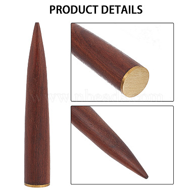 Cone Shaped Wooden Ring Displays(AJEW-WH0323-93)-6