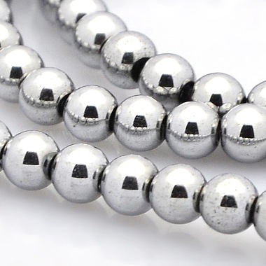 6mm Round Non-magnetic Hematite Beads