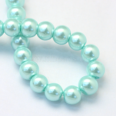 Baking Painted Glass Pearl Bead Strands(HY-Q003-3mm-45)-4