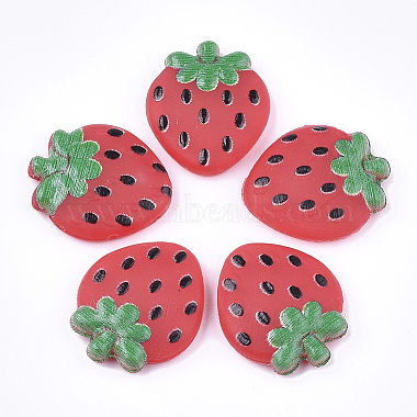 22mm Red Fruit Plastic Cabochons