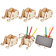 supports de téléphone portable en bois amovibles en forme d'éléphant(DIY-WH0297-40)-1