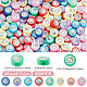 200Pcs Printed Handmade Polymer Clay Beads(CLAY-PA0001-54)-2