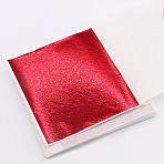 Foil Paper, For Arts, Gilding Crafting, Square, Red, 78x82mm(DIY-WH0079-91G)