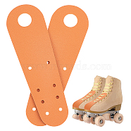 PVC Leather Flat Toe Guard Protector, for Roller Skate, Peru, 180x54.5x1.5mm, Hole: 5mm & 20mm(FIND-WH0013-65E)