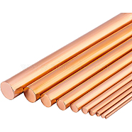 BENECREAT 10Pcs 10 Style Pure Copper Sticks Rods, Column, Red Copper, 10x0.1~0.8cm, 1pc/style(FIND-BC0002-35)