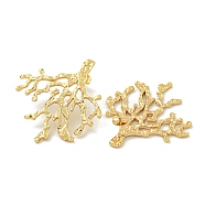 Ion Plating(IP) 304 Stainless Steel Stud Earrings, Polished, Branch, Golden, 45x40mm(EJEW-G400-23G)