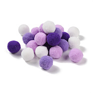 Polyester Ball Decoration, Pom Pom Ball, For DIY Craft, Plum, 2.6~3cm, about 30pcs/set(FIND-Z042-02D)