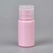 10ml Macaron Color PET Plastic Empty Flip Cap Bottles, with PP Plastic Lids, for Travel Liquid Cosmetic Sample Storage, Pink, 5.7x2.3cm, Capacity: 10ml(0.34 fl. oz)(MRMJ-WH0025-A-06)
