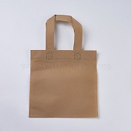 Eco-Friendly Reusable Bags, Non Woven Fabric Shopping Bags, Camel, 33x19.7cm(ABAG-WH005-20cm-02)