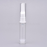 10ML Plastic Transparent Dewar Bottles, Empty Eye Cream Tube Vials, Clear, 12x1.9cm, Capacity: 10ml(MRMJ-WH0061-03B)