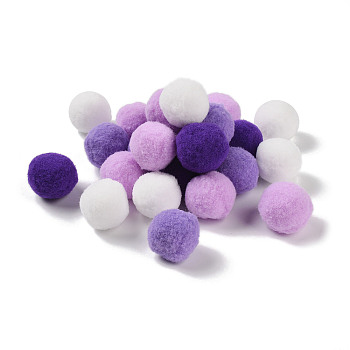 Polyester Ball Decoration, Pom Pom Ball, For DIY Craft, Plum, 2.6~3cm, about 30pcs/set