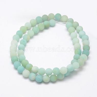 Natural Amazonite Beads Strands(G-K209-03A-6mm)-2